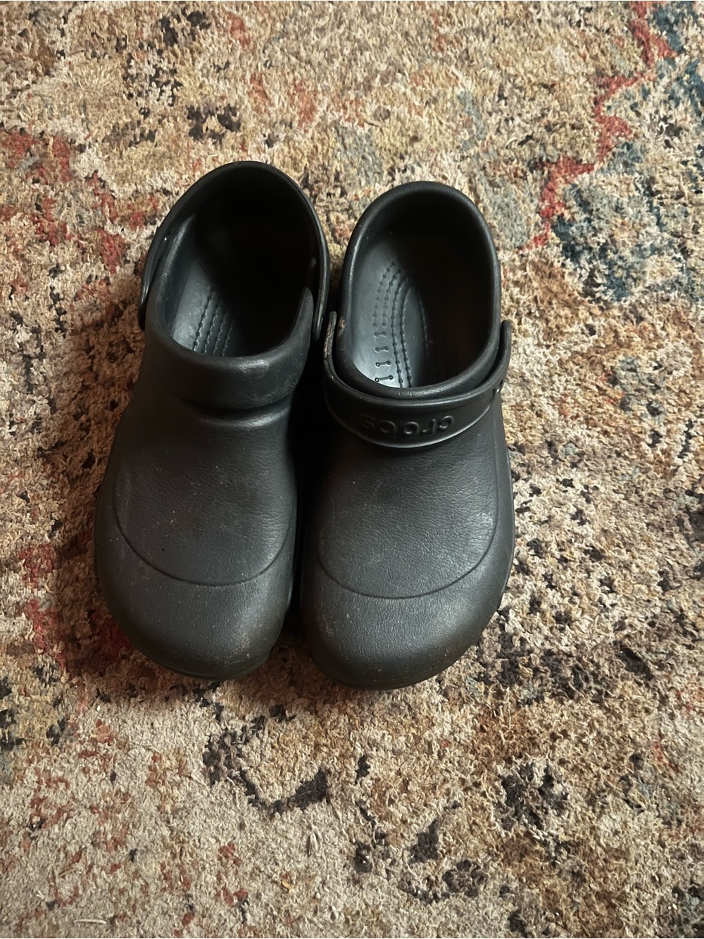 CROCS Black Clog with Adjustable Heel Strap